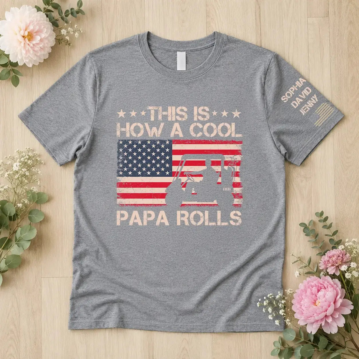 This is How a Cool Grandpa Rolls Vintage Shirt - Personalized Gift for Dad, Grandpa Duconspace