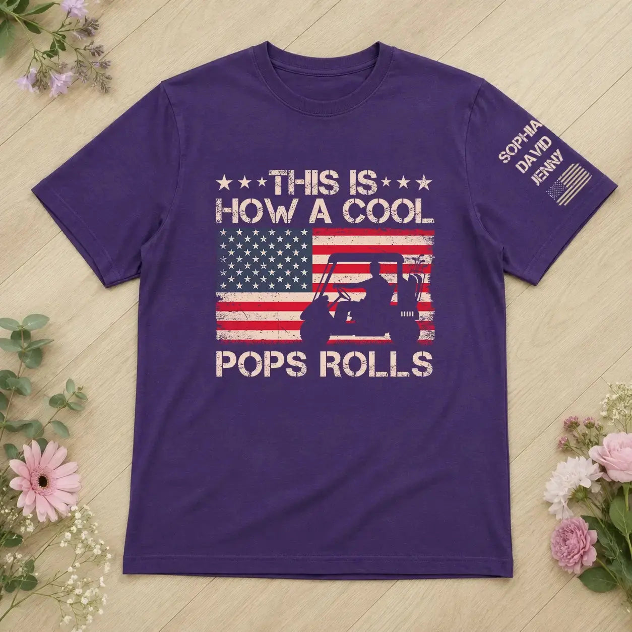 This is How a Cool Grandpa Rolls Vintage Shirt - Personalized Gift for Dad, Grandpa Duconspace