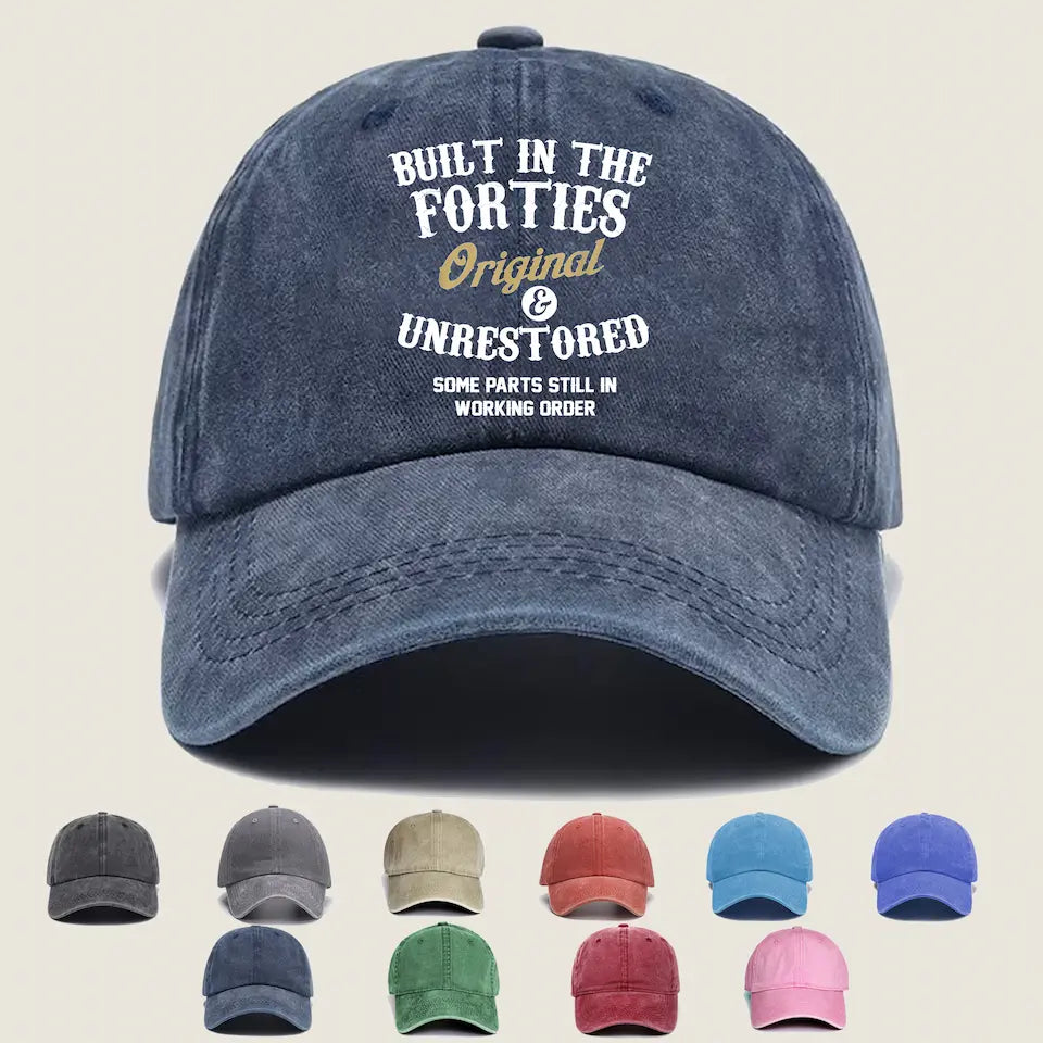 Timeless Style for Every Age - Custom Unisex Cotton Hat, Personalized Gift for Seniors and All Ages