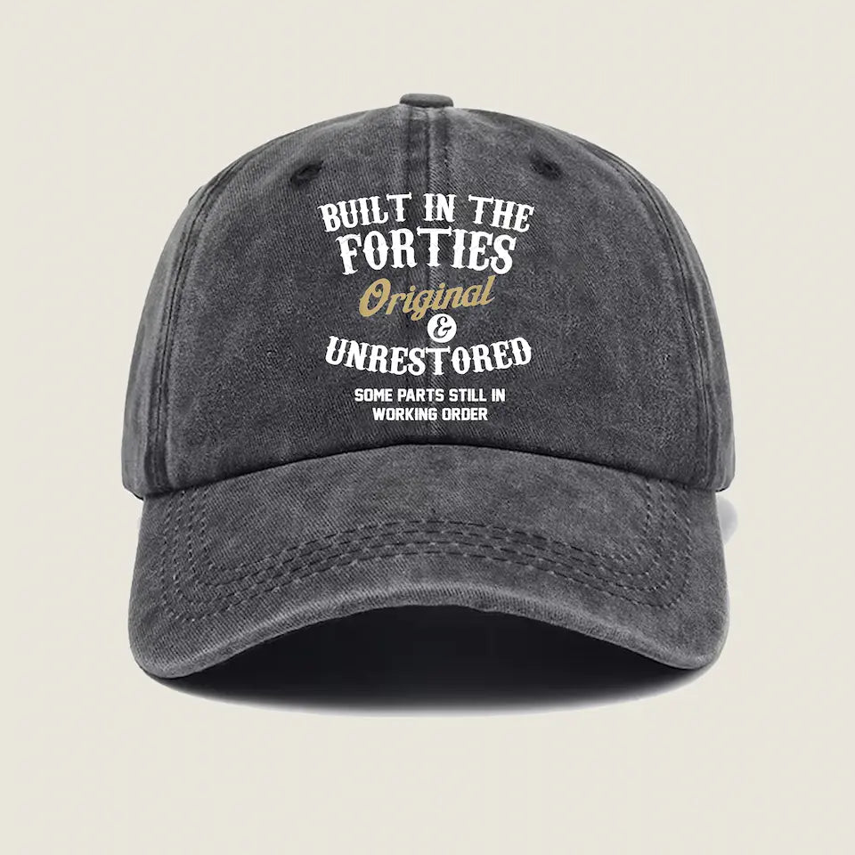Timeless Style for Every Age - Custom Unisex Cotton Hat, Personalized Gift for Seniors and All Ages