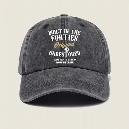 Timeless Style for Every Age - Custom Unisex Cotton Hat, Personalized Gift for Seniors and All Ages