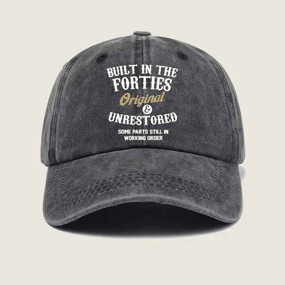 Timeless Style for Every Age - Custom Unisex Cotton Hat, Personalized Gift for Seniors and All Ages Ducon Space