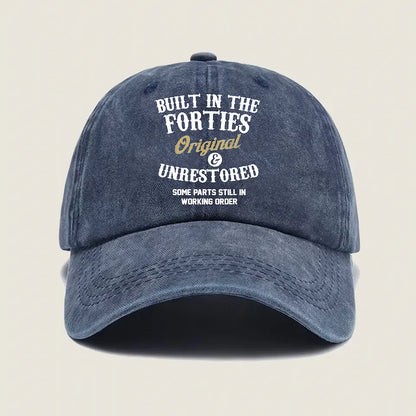 Timeless Style for Every Age - Custom Unisex Cotton Hat, Personalized Gift for Seniors and All Ages