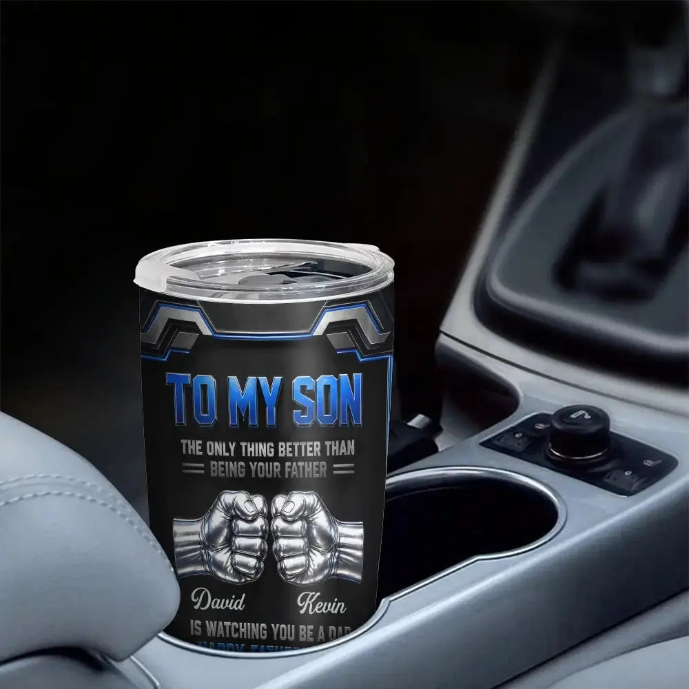 To My Son Tumbler - Personalized Gift for Father's Day Duconspace