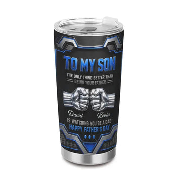 To My Son Tumbler - Personalized Gift for Father's Day Duconspace
