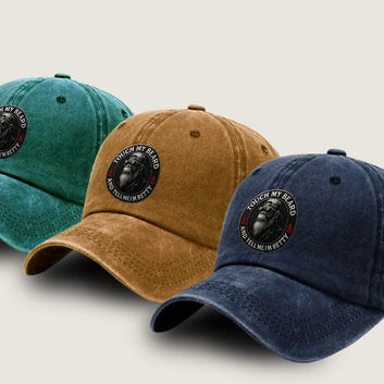 Touch My Beard and Tell Me I'm Pretty Monkey Funny Dad Hat