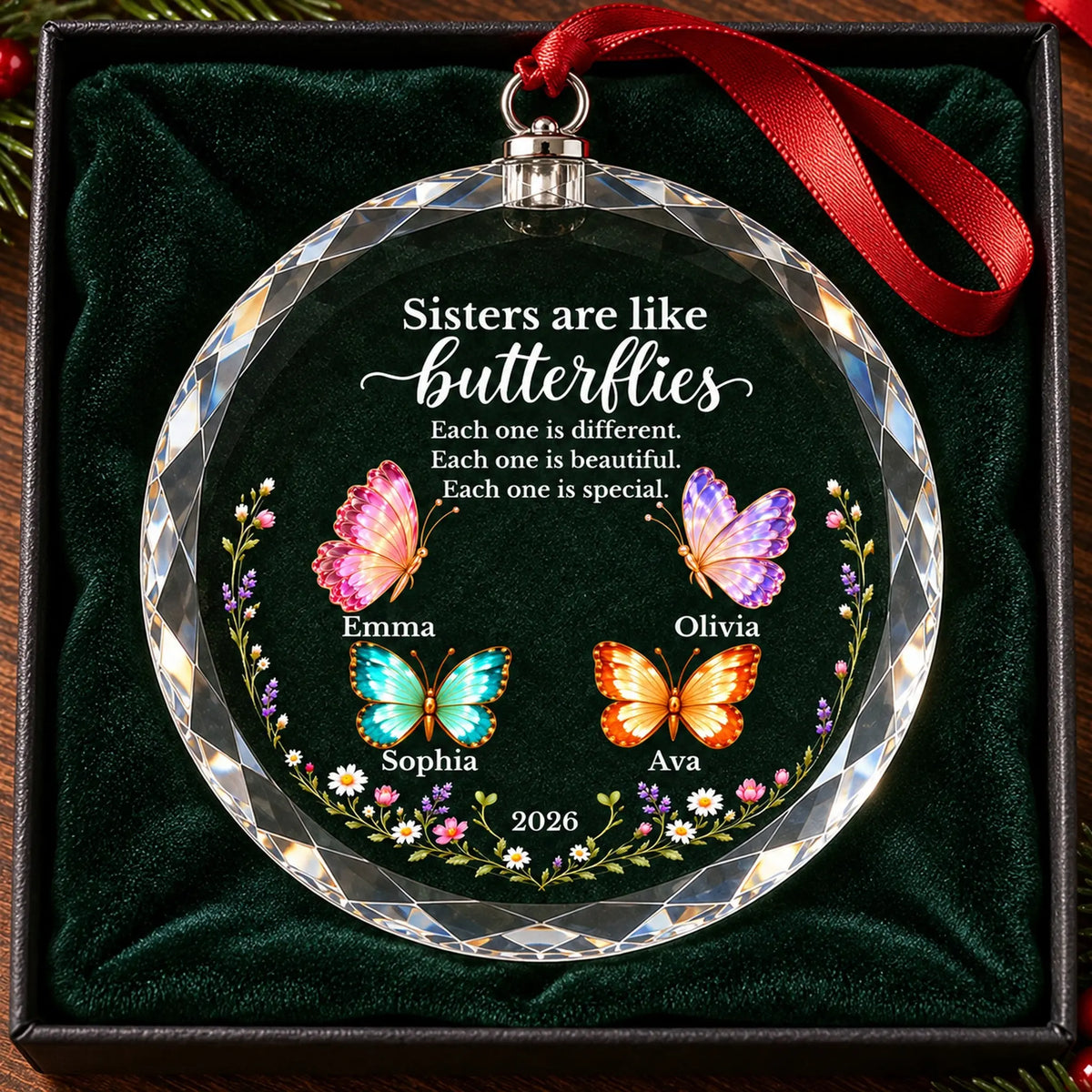 URGOP-OCT26-034_03-gift - sisters butterfly ornament in a gift box