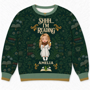 Ugly Sweater Books Before People Book Lover Custom Gift Duconspace