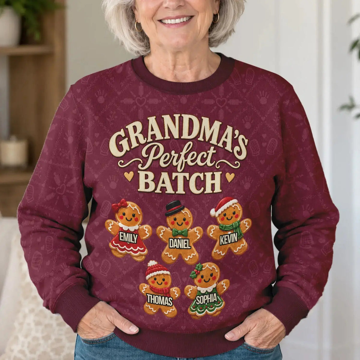 Ugly Sweater Grandma Grandpa Perfect Patch Christmas Gift Duconspace