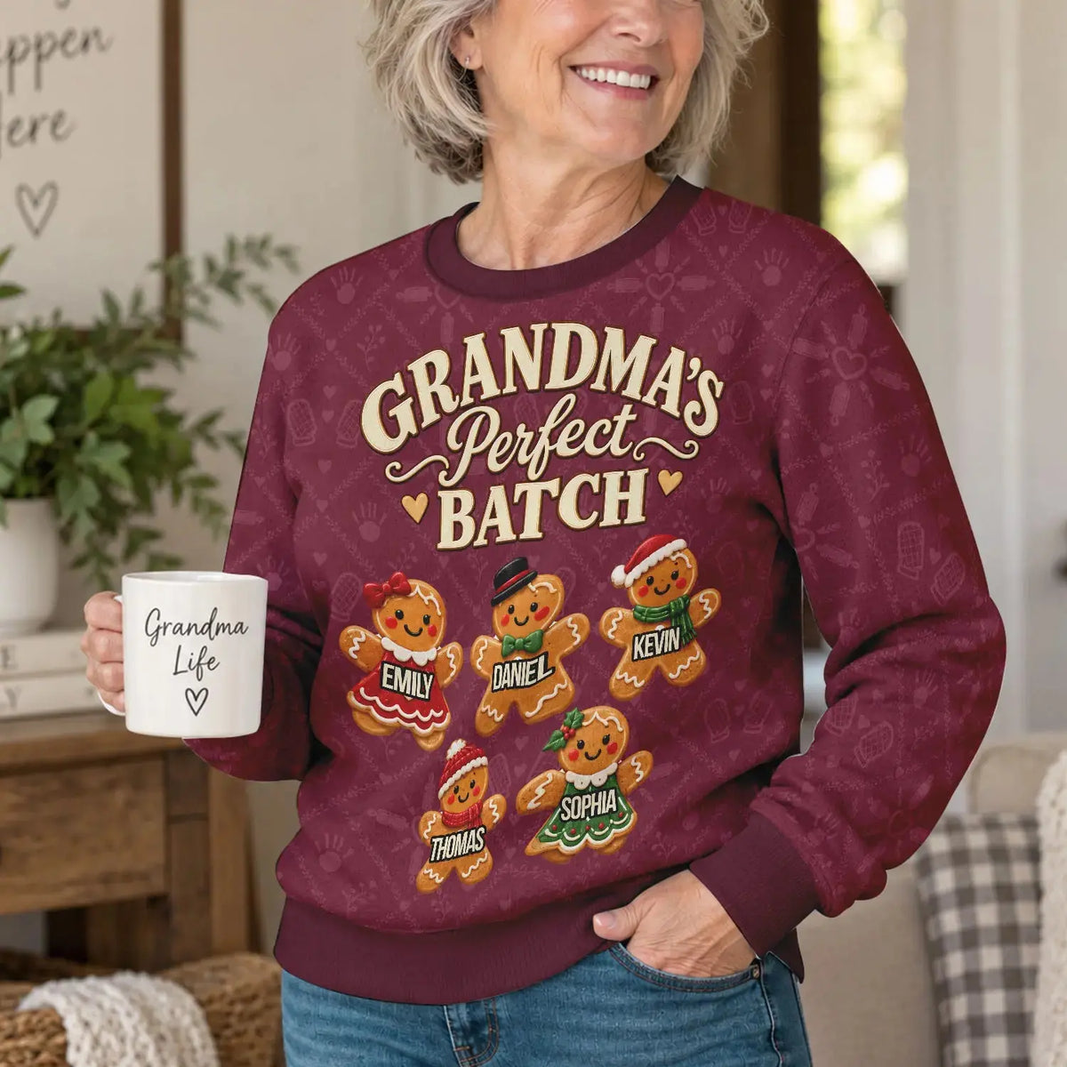 Ugly Sweater Grandma Grandpa Perfect Patch Christmas Gift Duconspace