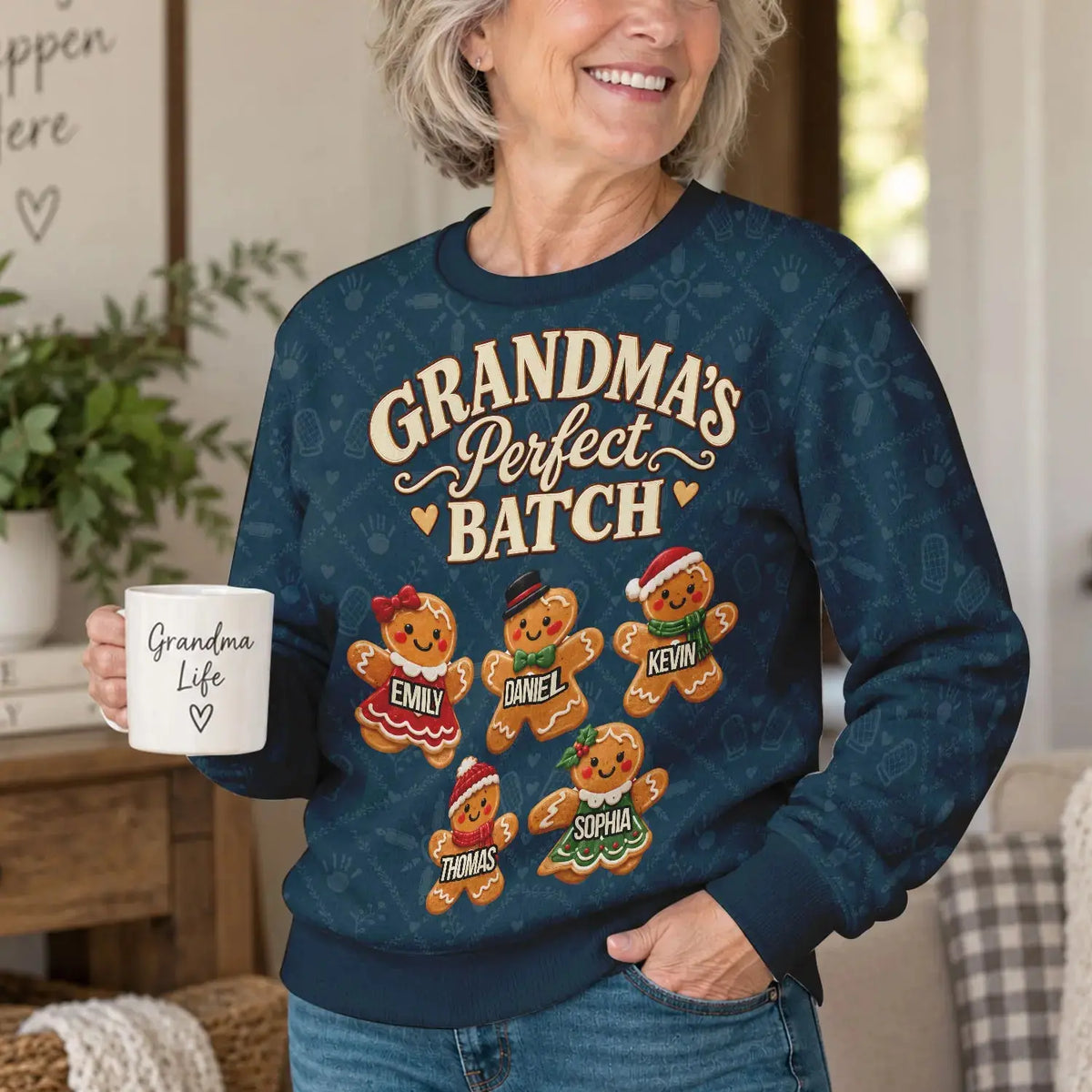 Ugly Sweater Grandma Grandpa Perfect Patch Christmas Gift Duconspace