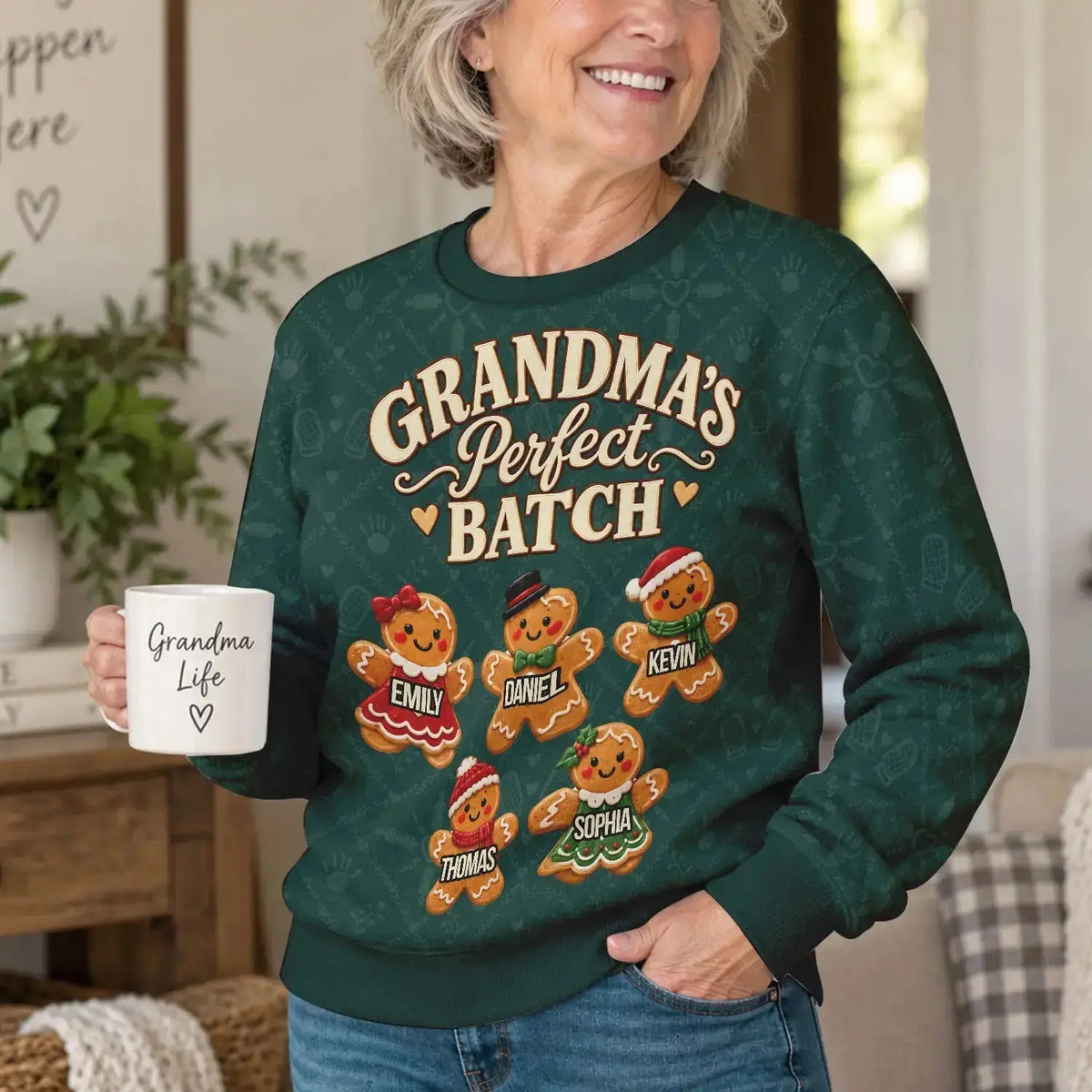 Ugly Sweater Grandma Grandpa Perfect Patch Christmas Gift Duconspace