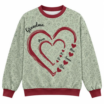 Ugly Sweater Grandma's Sweethearts Personalized Gift Duconspace