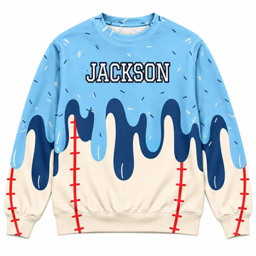 Ugly Sweater Ice Cream Drip Personalized Sport Gift Duconspace