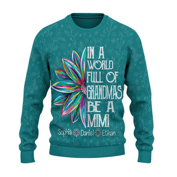 Ugly Sweater In A World Full Of Grandmas Be A Mimi Gift Duconspace