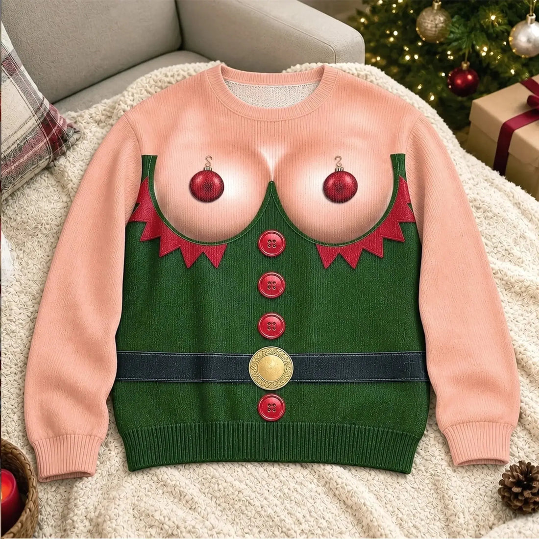 Ugly Sweater Santas Favorite Party Girl Funny Gift Duconspace