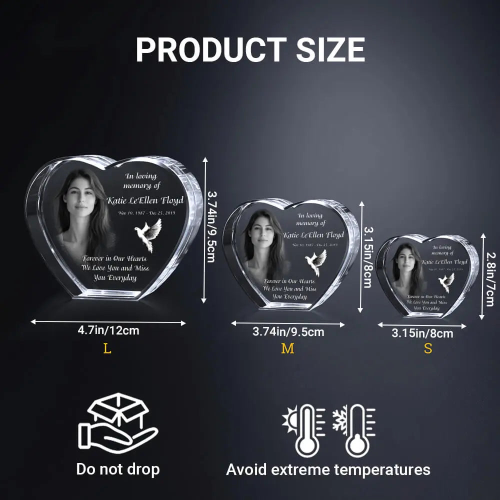 Unique Personalized Memorial 3D Engraved Crystal | 3D Etching Duconspace