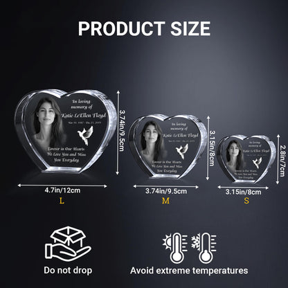 Unique Personalized Memorial 3D Engraved Crystal | 3D Etching