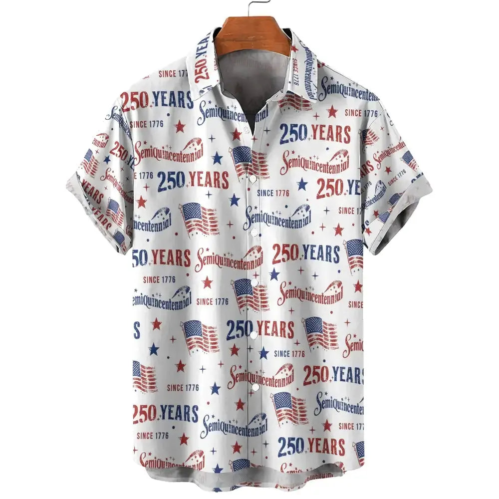 Usa Anniversary Hawaiian Shirt - Gift for 250th Celebration of the Declaration of Independence Duconspace
