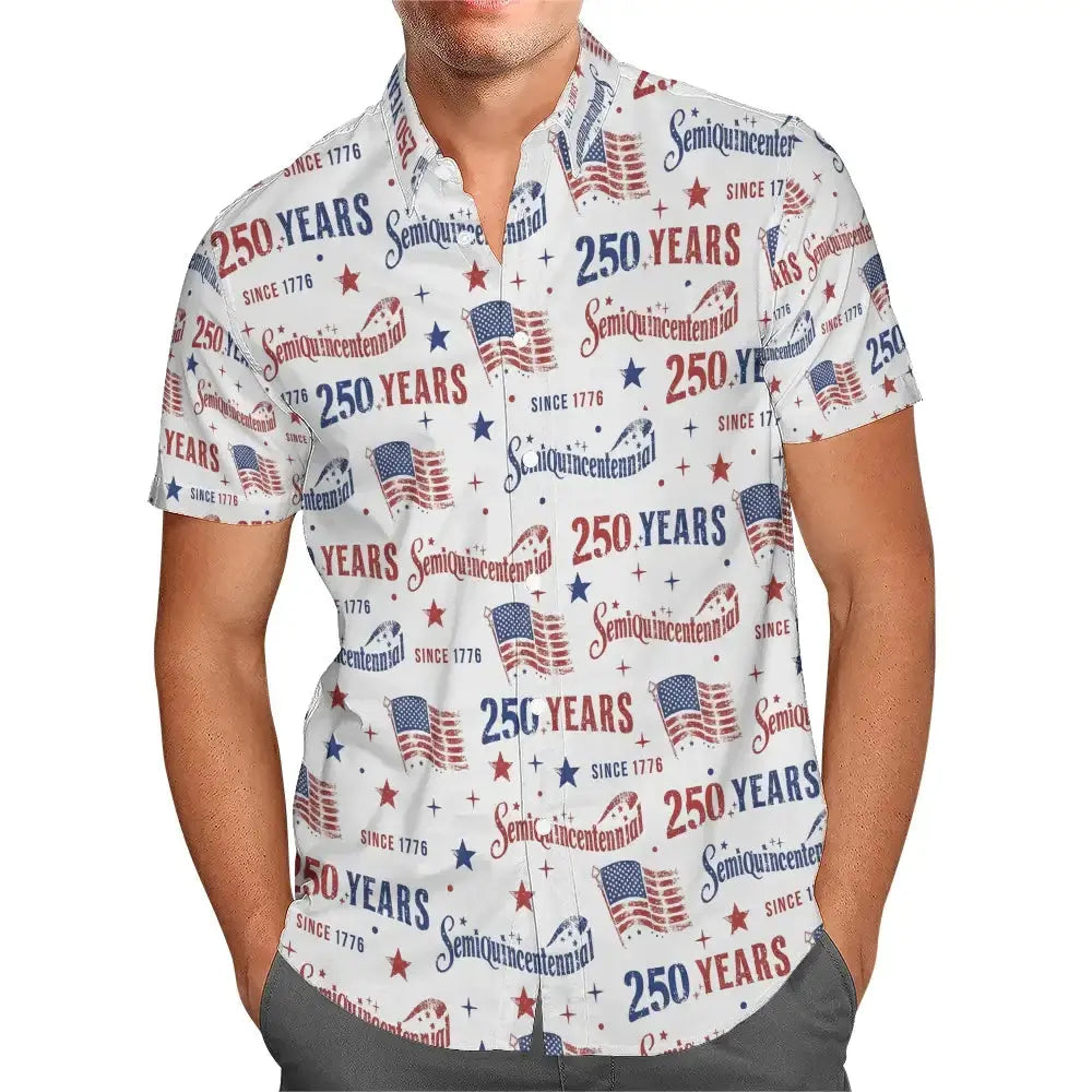 Usa Anniversary Hawaiian Shirt - Gift for 250th Celebration of the Declaration of Independence Duconspace