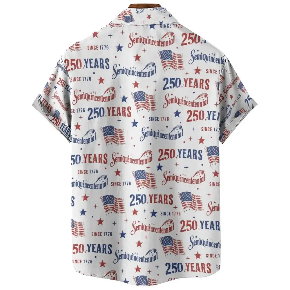 Usa Anniversary Hawaiian Shirt - Gift for 250th Celebration of the Declaration of Independence Duconspace