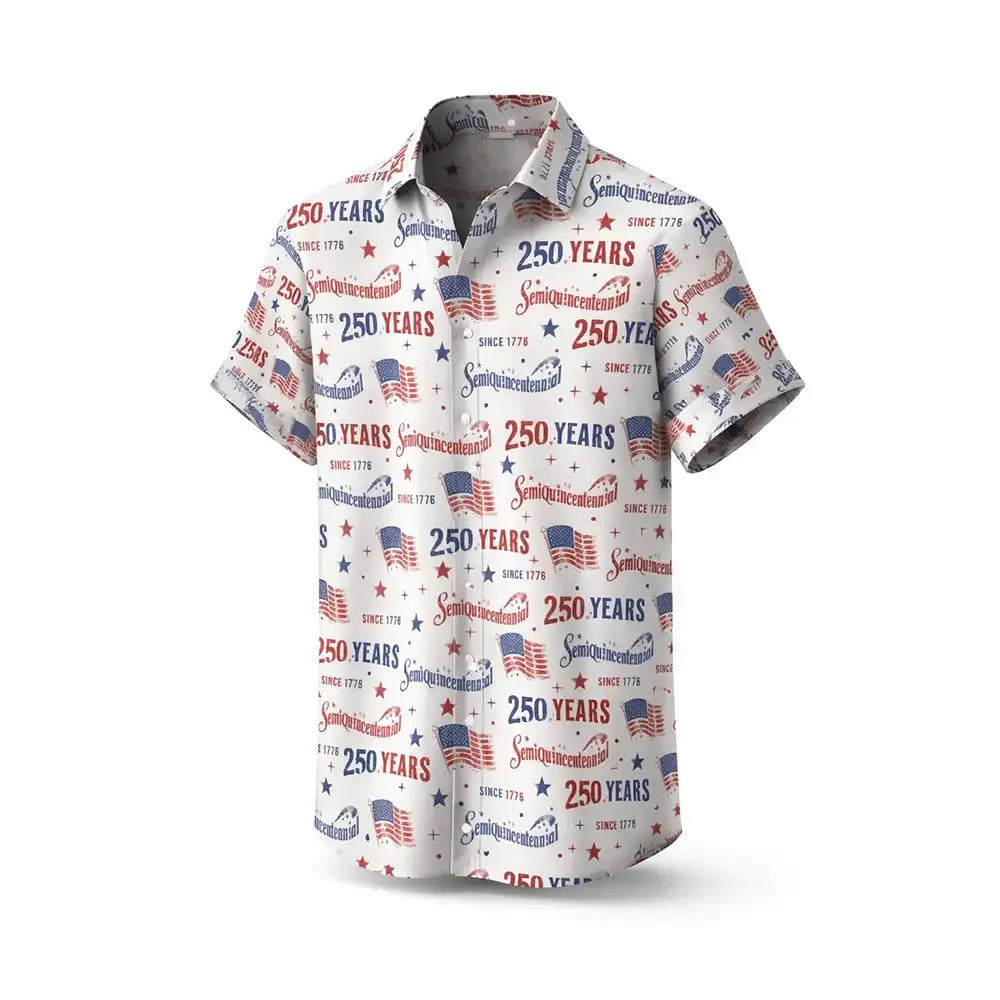 Usa Anniversary Hawaiian Shirt - Gift for 250th Celebration of the Declaration of Independence Duconspace