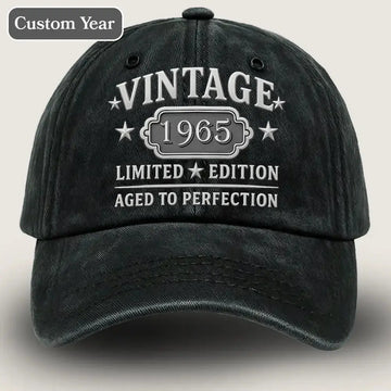 Vintage Limited Edition Washed Denim Cap – Husband’s Birthday Duconspace
