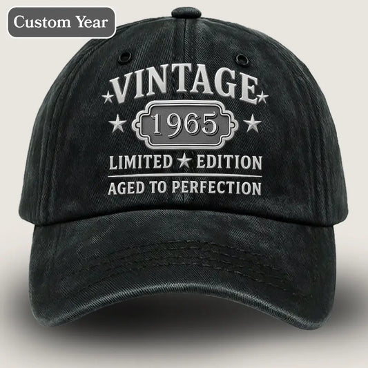 Vintage Limited Edition Washed Denim Cap – Husband’s Birthday