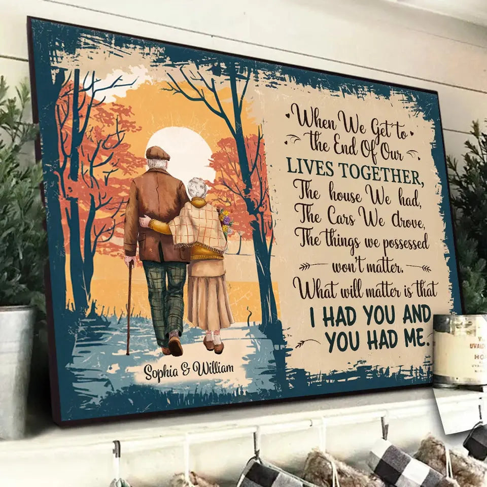 Custom anniversary wall art with names and date