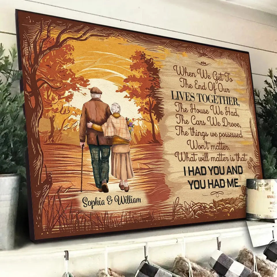 Custom anniversary poster with names and dates