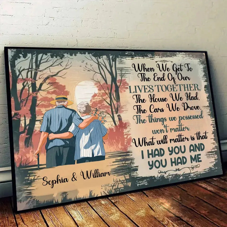 Fall golden hour scene with personalized details