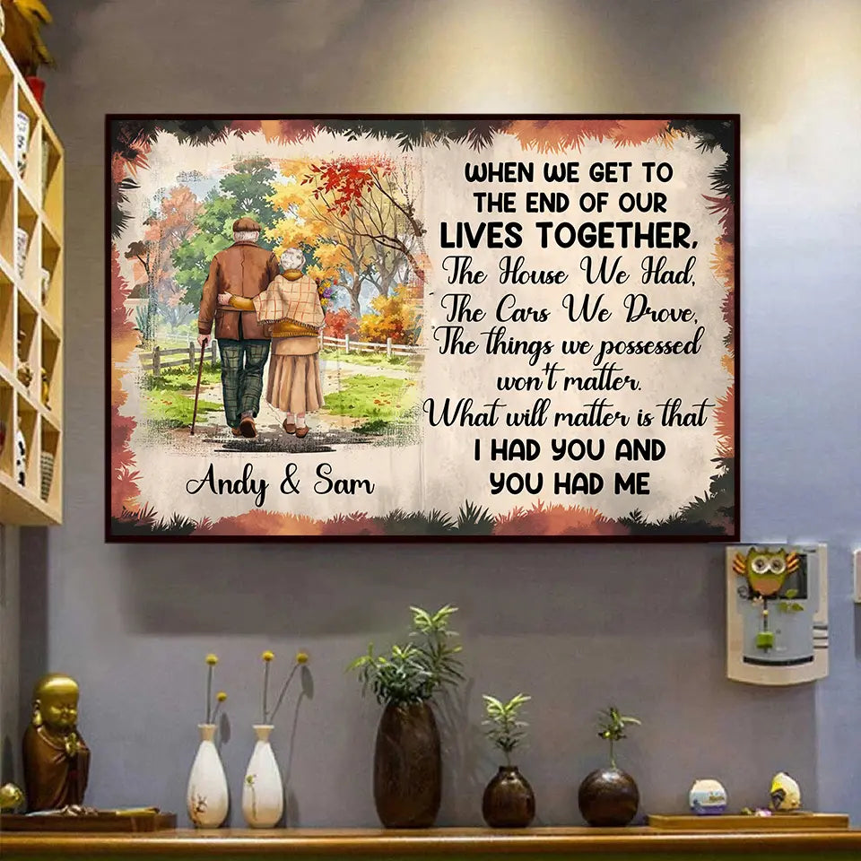 Romantic anniversary wall art with abstract color blends