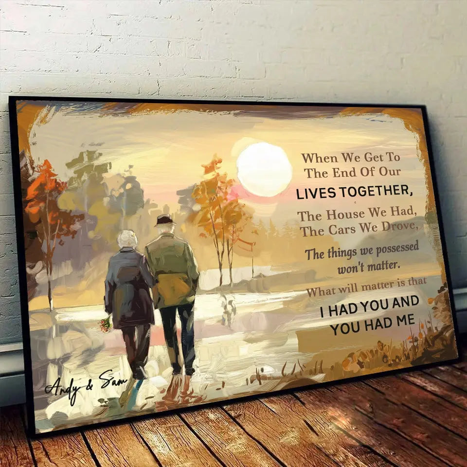 Romantic watercolor anniversary poster