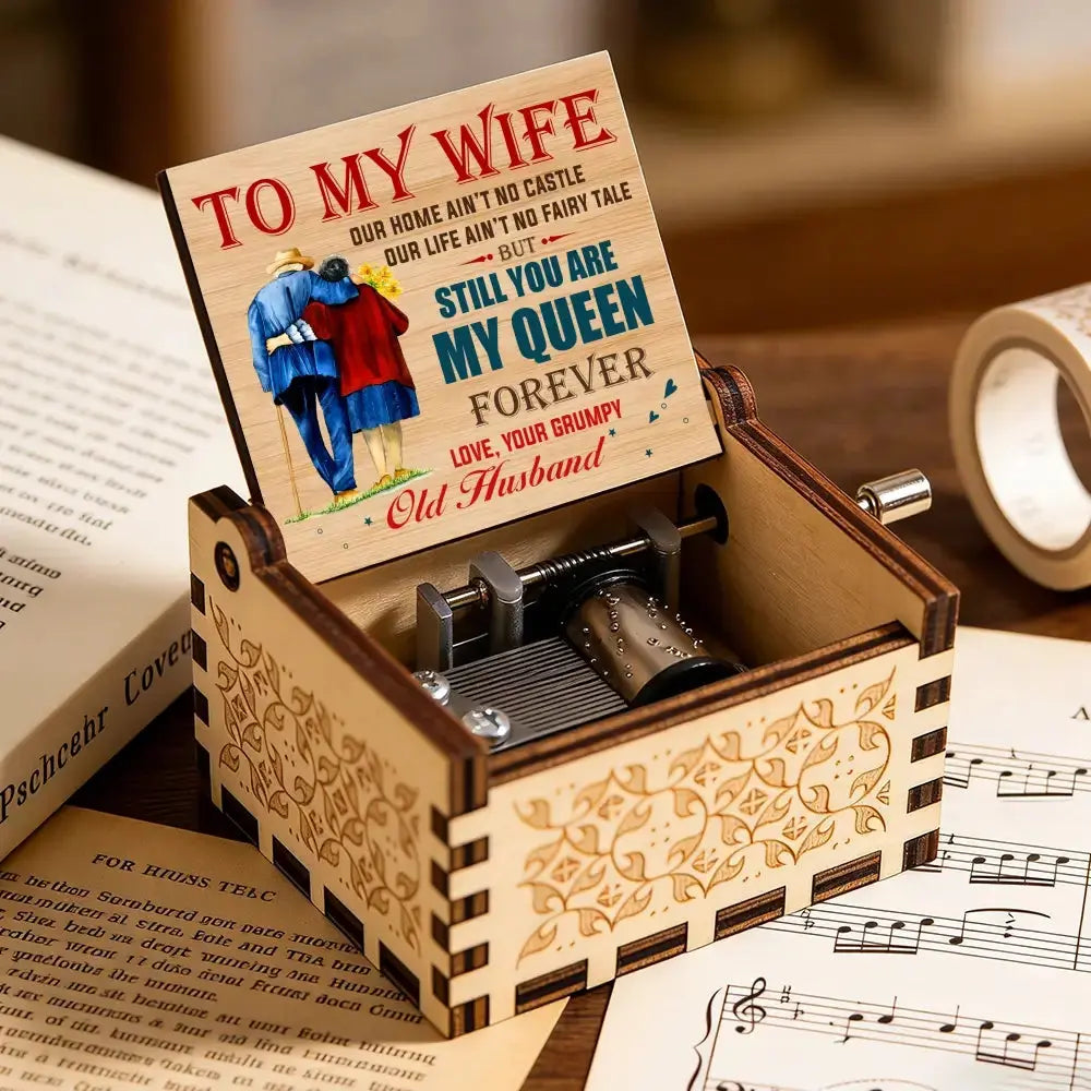 You Are My Queen Forever Music Box - Gift for Couple Duconspace