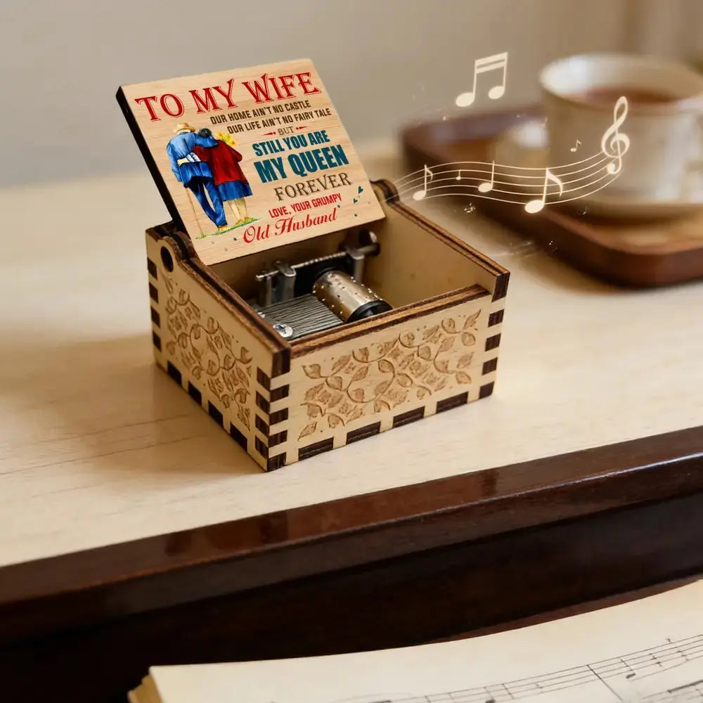 You Are My Queen Forever Music Box - Gift for Couple Duconspace