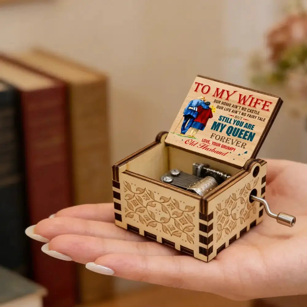You Are My Queen Forever Music Box - Gift for Couple Duconspace