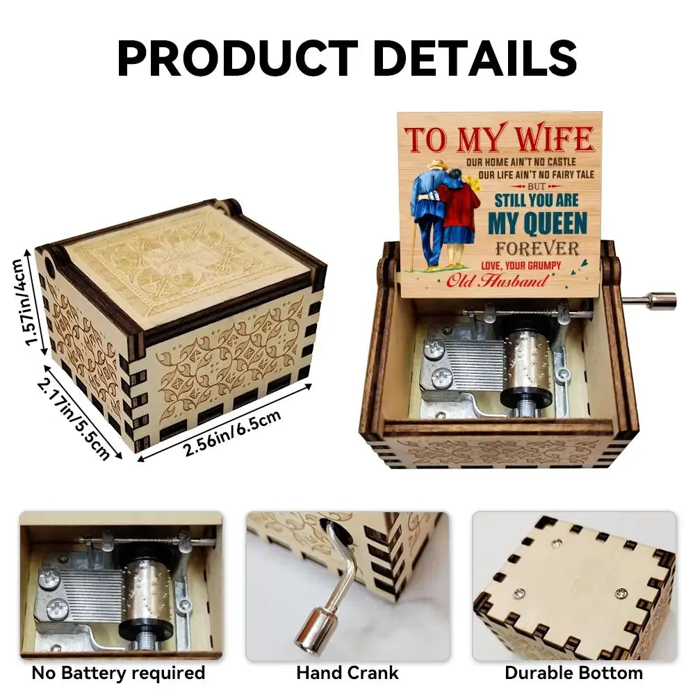 You Are My Queen Forever Music Box - Gift for Couple Duconspace