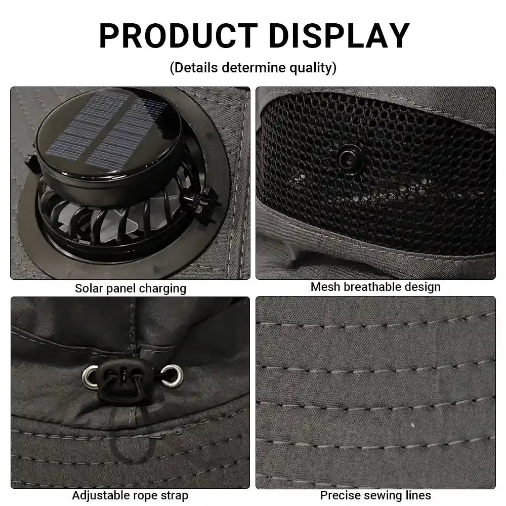 #1 Gardening Gift: Solar Fan Hat for Women – Stay Cool! Duconspace