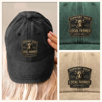 Top The Farm Hats – Vintage Washed Trucker Style #2025
