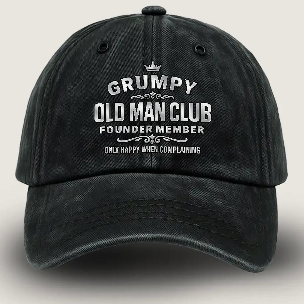 #1 65th Birthday Gift Cap – Washed Demi Cap for Men