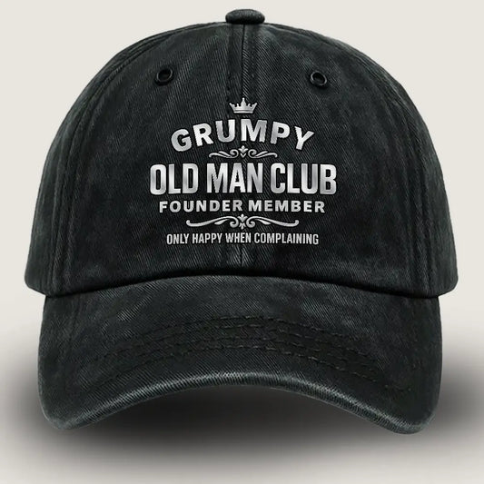 #1 65th Birthday Gift Cap – Washed Demi Cap for Men