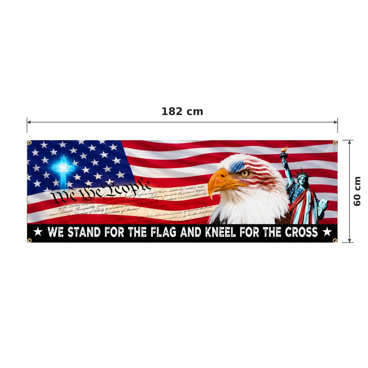 Banner size 72x24 inch (182x60 cm)