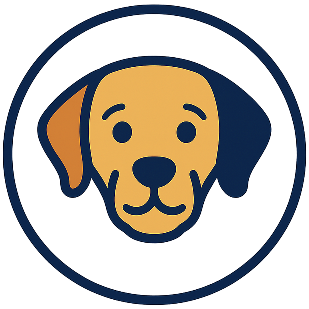 Icon vector dog face for custom dog gifts