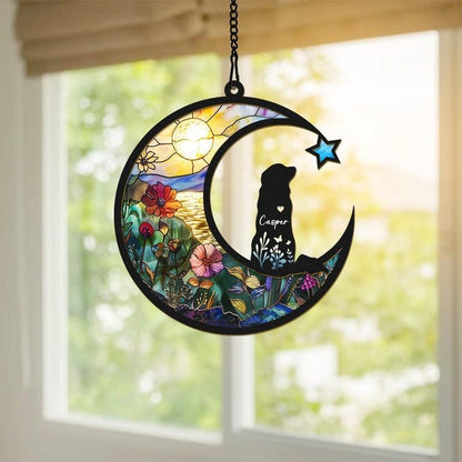 No greater companion, no better friend - Memorial Personalized Window Hanging Suncatcher - Sympathy Gift For Pet Owners, Pet Lovers