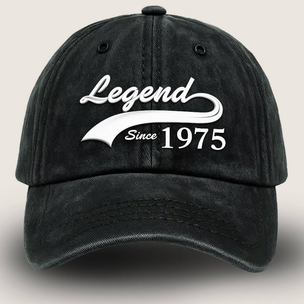 Legend Since [Year] personalized men’s birthday cap