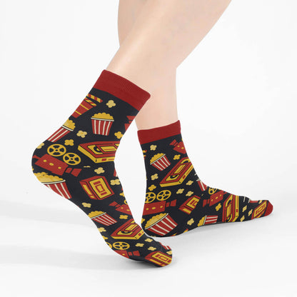 [Do Not Disturb] I’m Watching Movies Middle Tube Socks 🎥 Funny Gift
