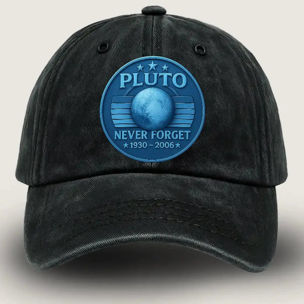 [#1] Never Forget Pluto Wash Demi Cap – Vintage Science Gift Hat Duconspace