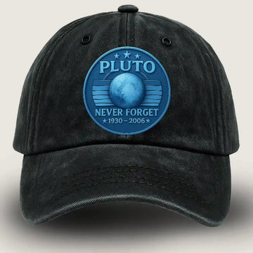 [#1] Never Forget Pluto Wash Demi Cap – Vintage Science Gift Hat Duconspace